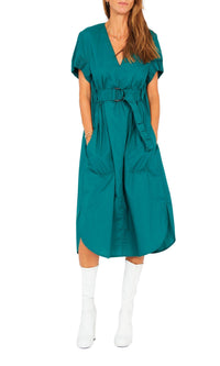 Robe ceinturée à manches courtes - Persan