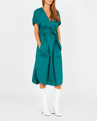 Robe ceinturée à manches courtes - Persan