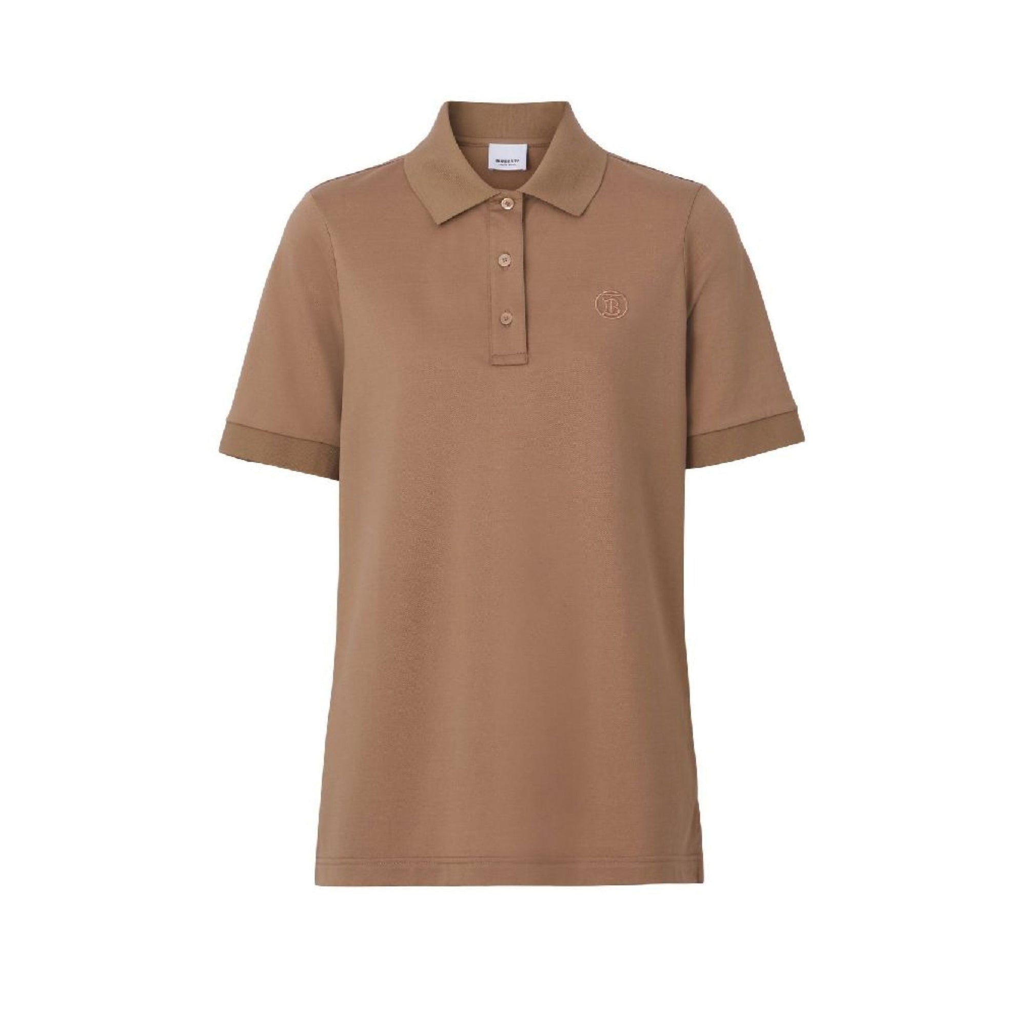 Polo Mallecot à logo brodé - Camel