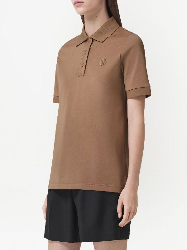 Polo Mallecot à logo brodé - Camel