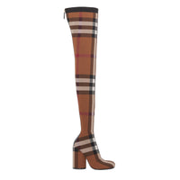 Cuissardes façon chaussettes à motif check - Birch Brown Check