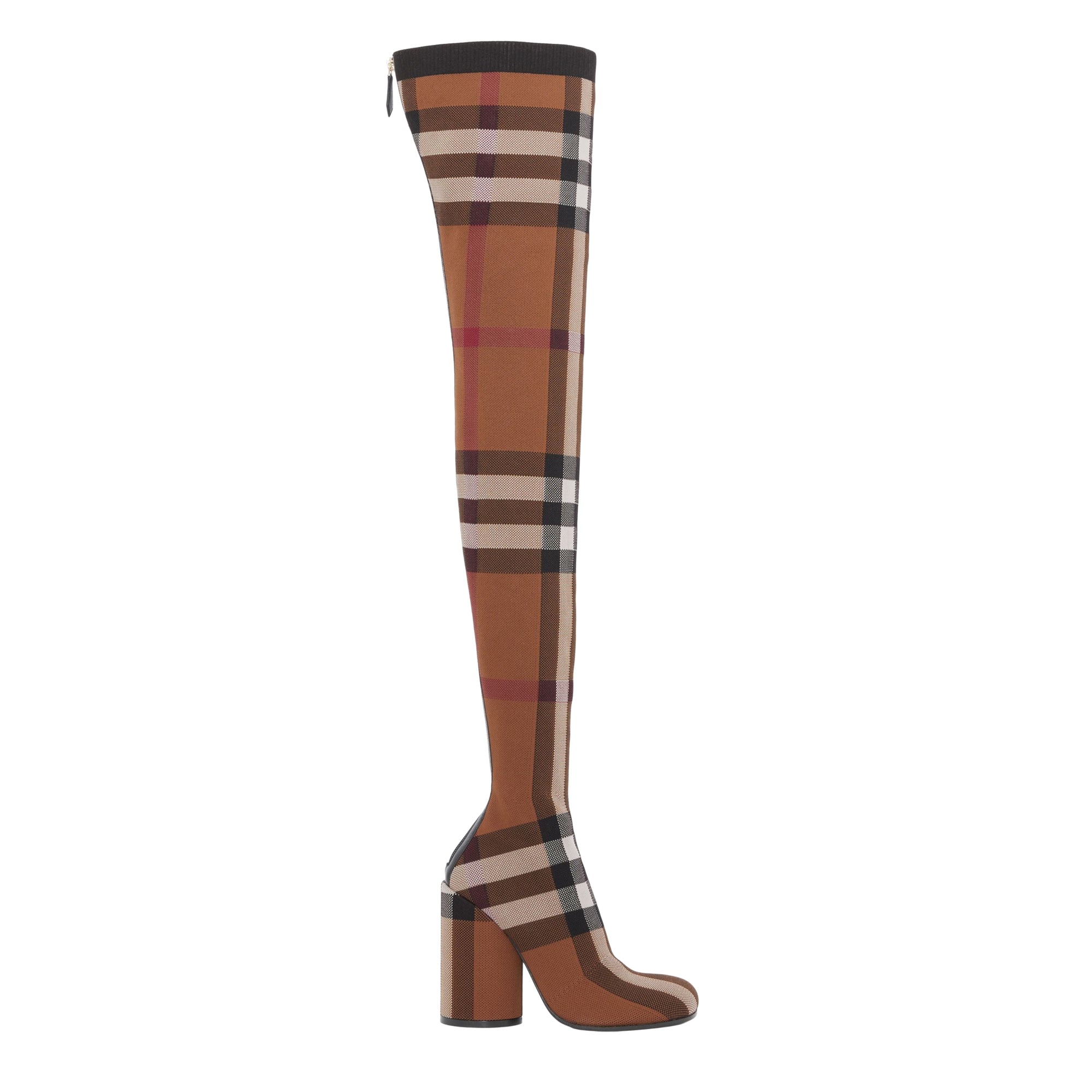 Cuissardes façon chaussettes à motif check - Birch Brown Check