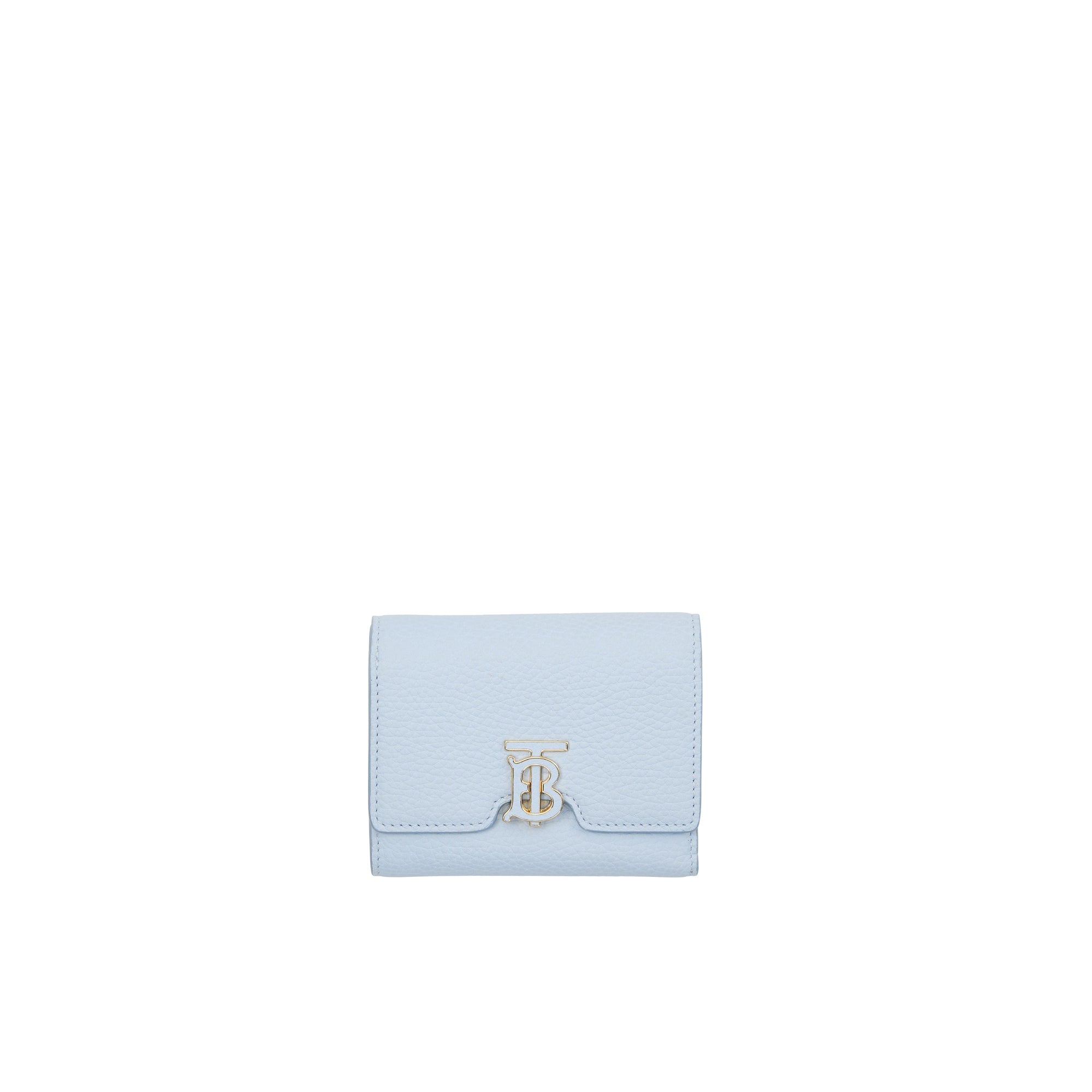 Portefeuille TB compact en cuir grainé - Pale Blue
