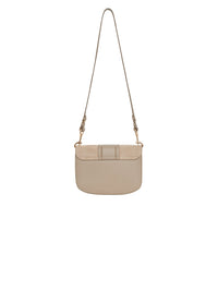 Sac Hana à bandoulière en cuir de vache et daim - Gris Motty