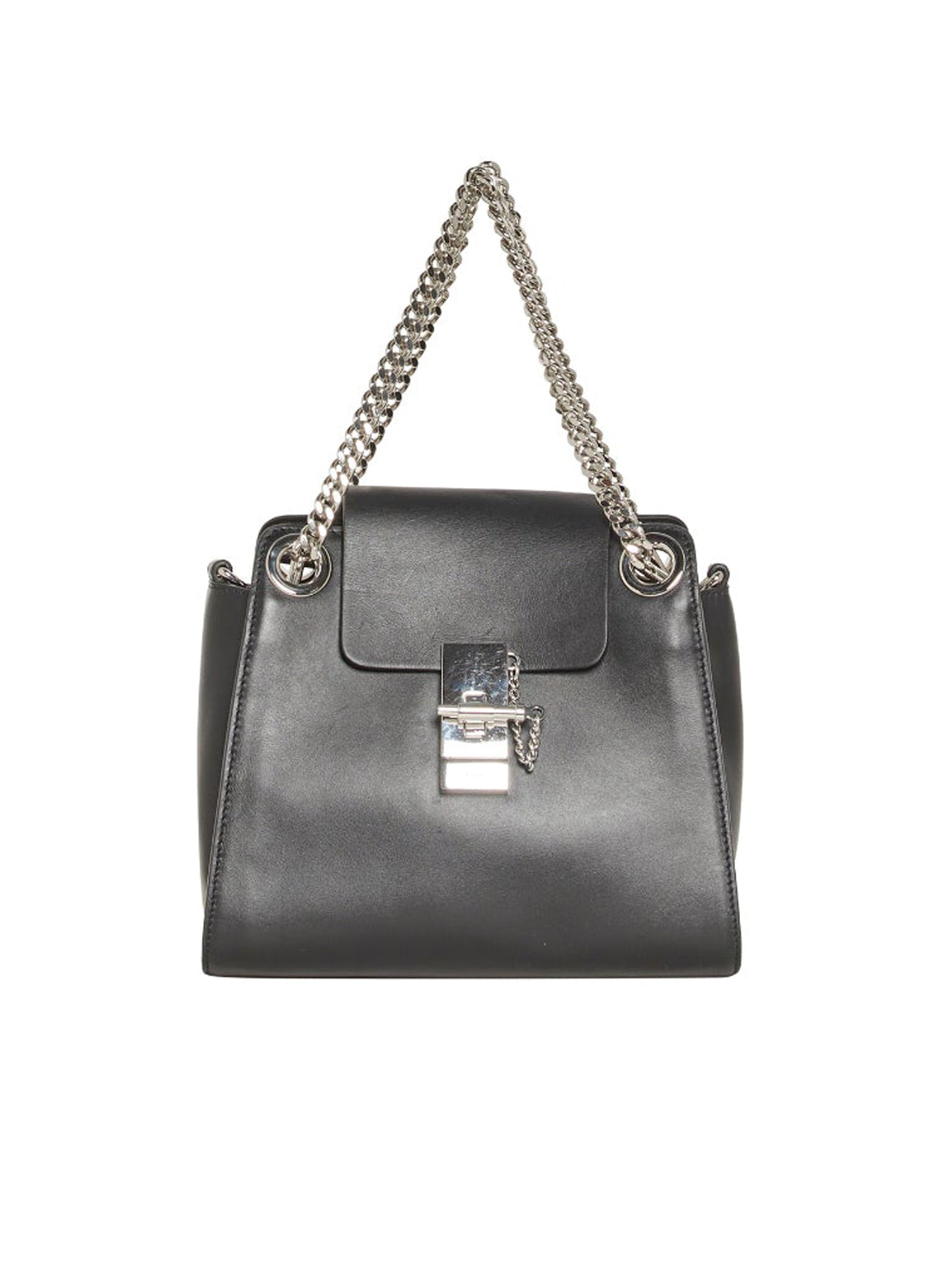 Sac à bandoulière Annie en cuir brillant - Noir