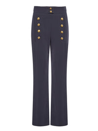 Pantalon en crêpe - Marine
