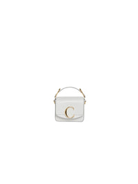 Mini sac Chloé C en cuir - Light Cloud