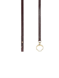 Ceinture Chloé «C» en cuir - Black Raisin