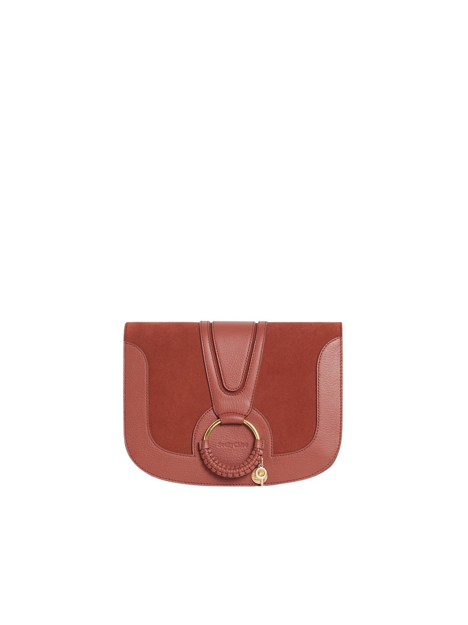 Sac à bandoulière Chloé C en cuir - Sharp Brown