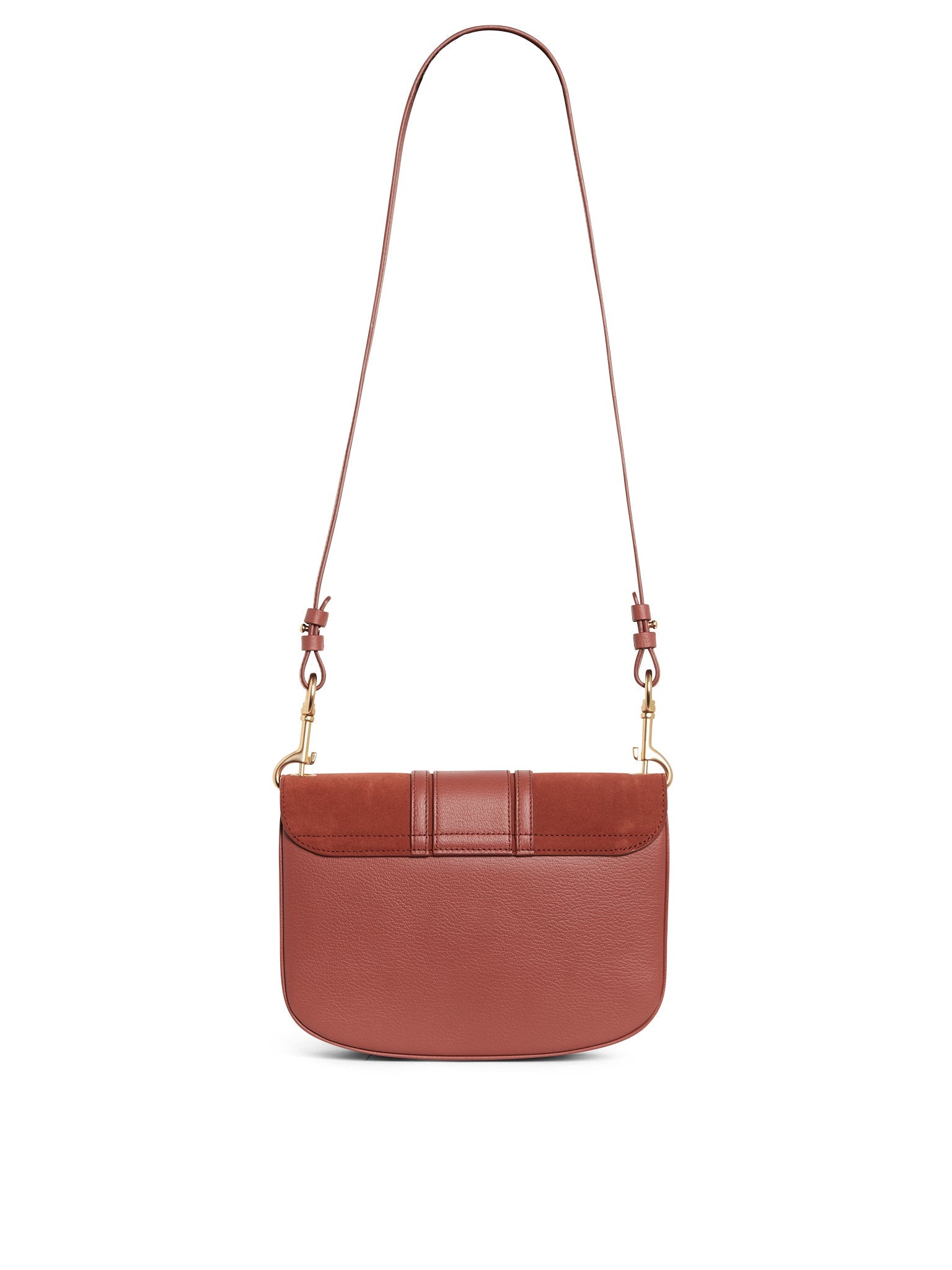 Sac à bandoulière Chloé C en cuir - Sharp Brown