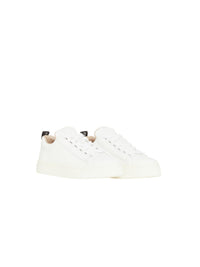 Sneakers en cuir lisse - Blanc