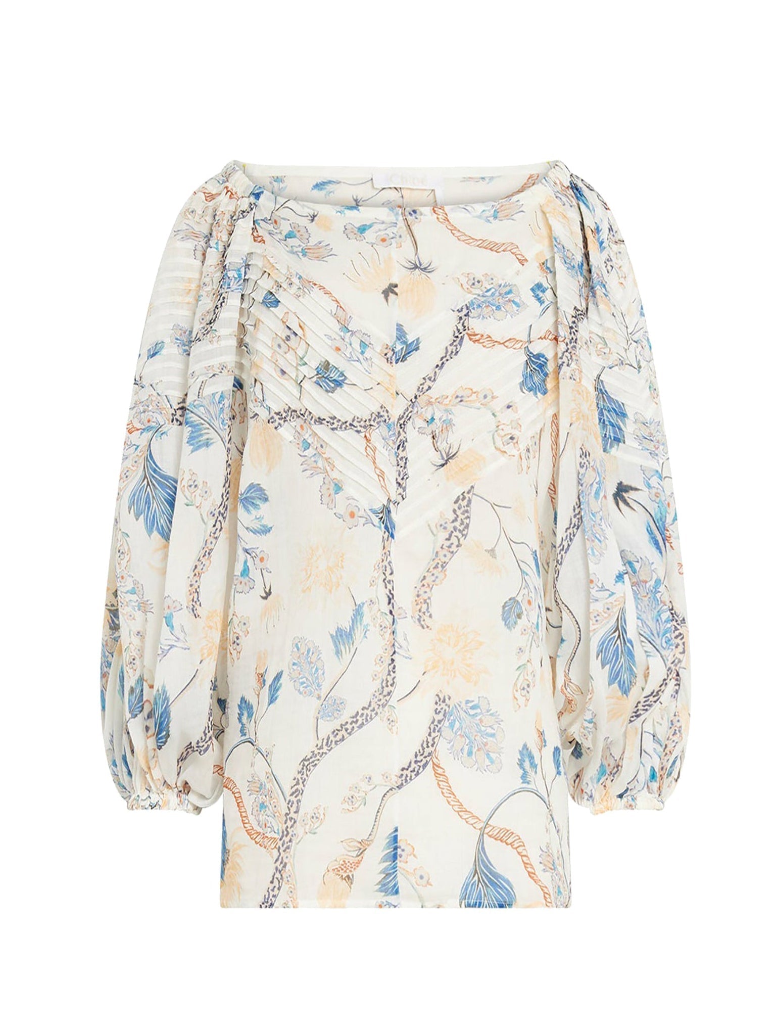 Blouse épaules nues - White & Pink