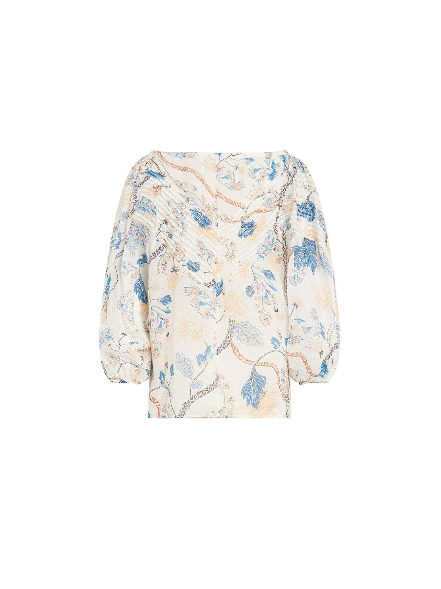 Blouse épaules nues - White & Pink