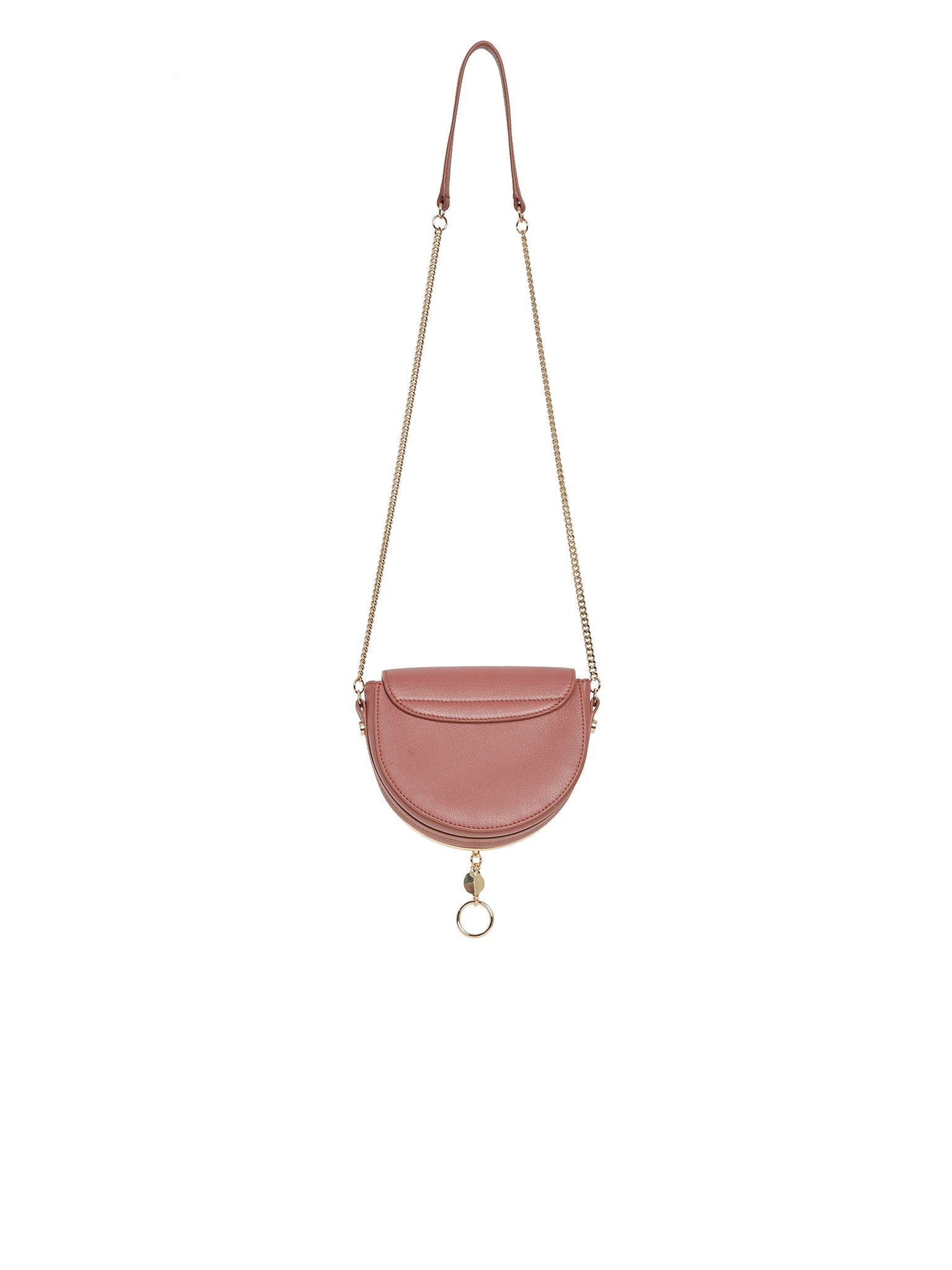 Sac pochette Mara en cuir - Brun Fauve