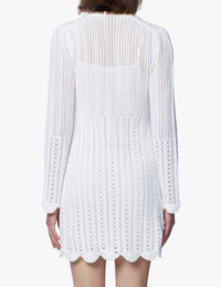Robe en crochet - Blanc