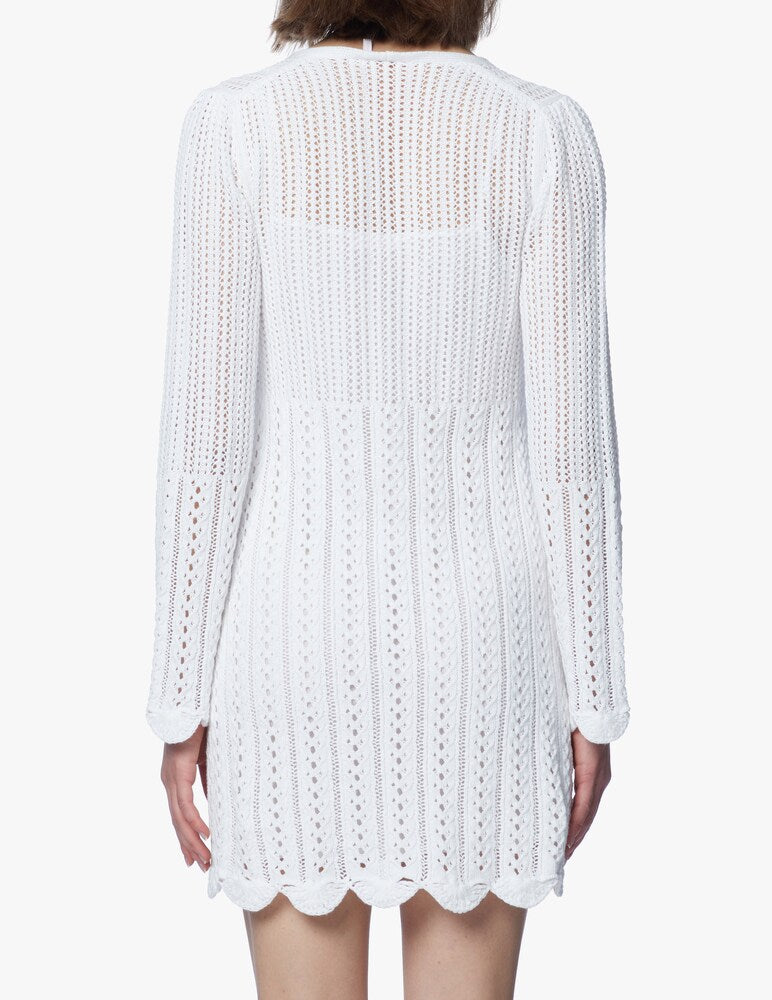 Robe en crochet - Blanc
