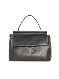 Sac à bandoulière Faye en cuir - Black