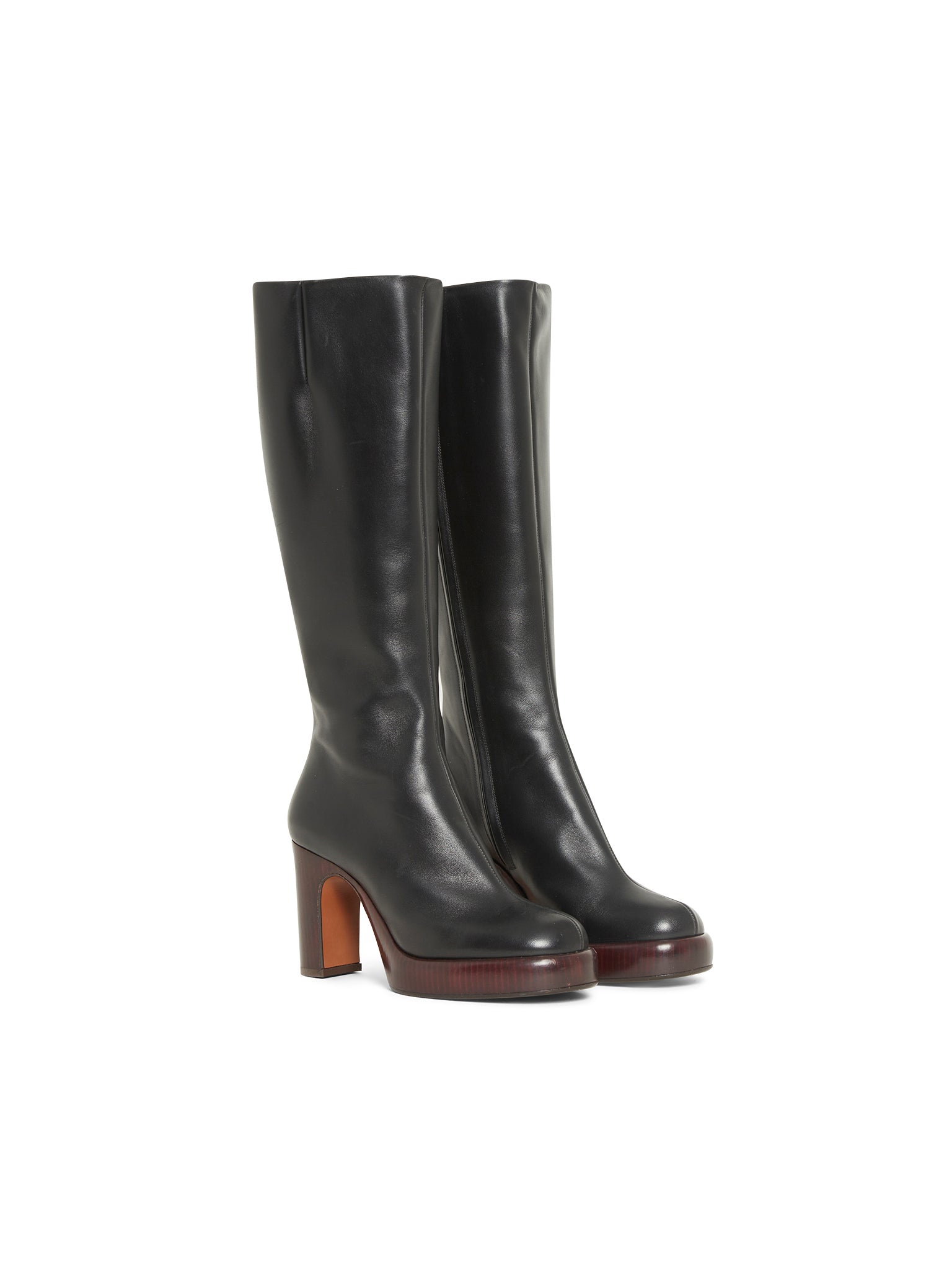 Bottes irenn en cuir - Black