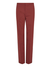 Pantalon en laine extensible - Bourgogne