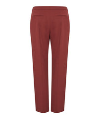 Pantalon en laine extensible - Bourgogne