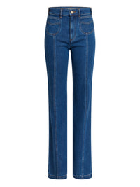 Pantalon en denim extensible - Navy