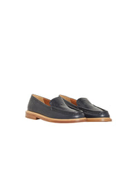 Mocassins plats en cuir semi-brillant - Nuit Parisienne