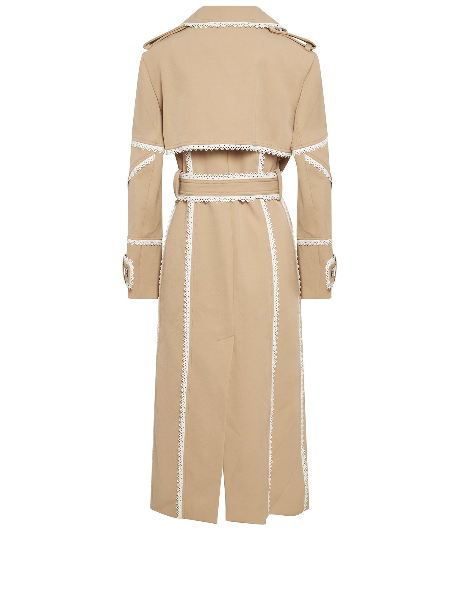 Manteau en gabardine de laine - Beige Perle
