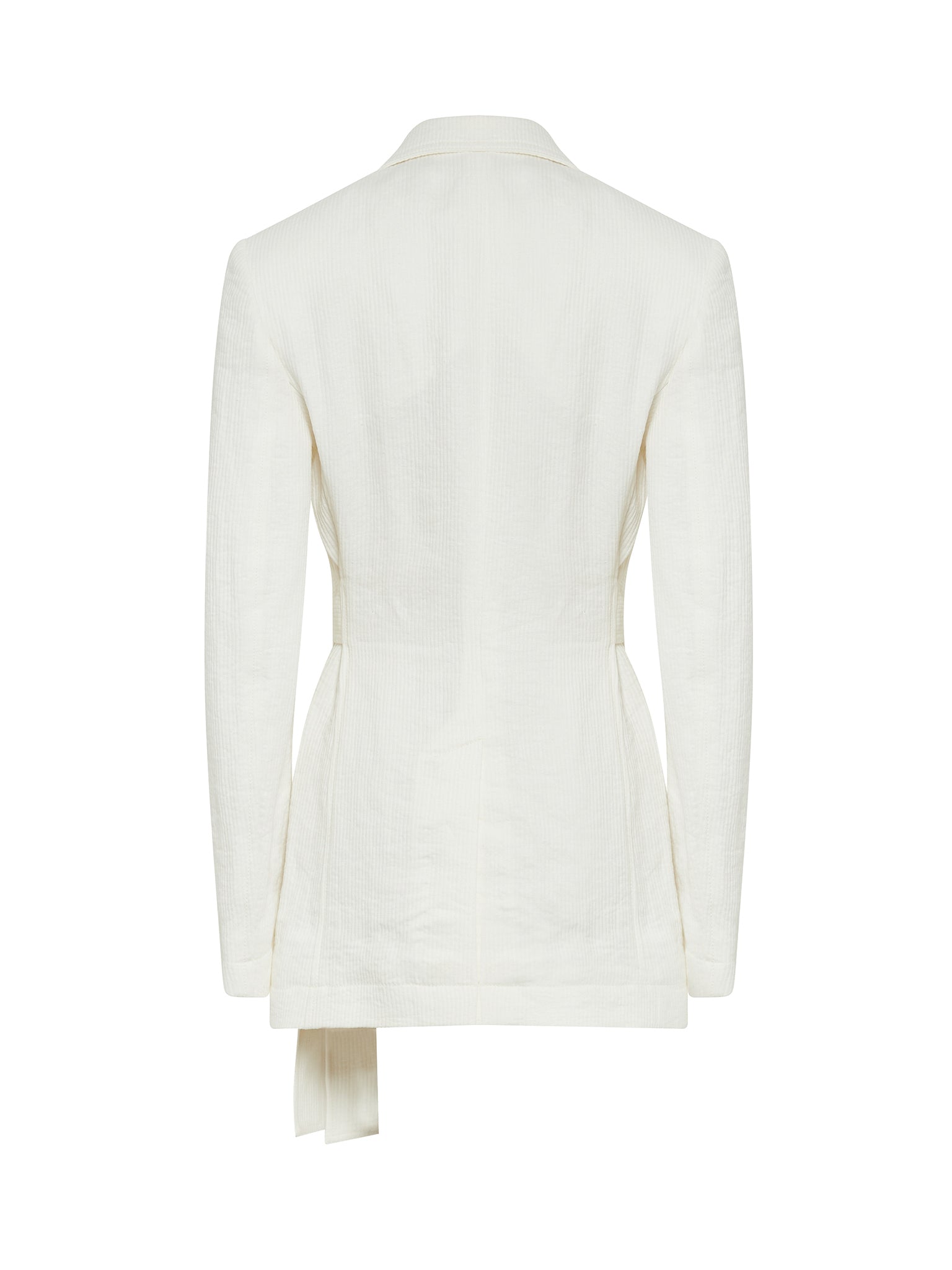 Veste cache-cœur à nouer en lin - Iconic Milk