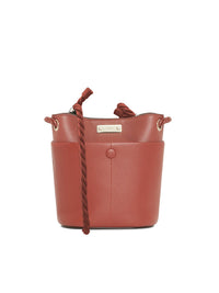 Sac à bandoulière Key en cuir - Sepia Brown