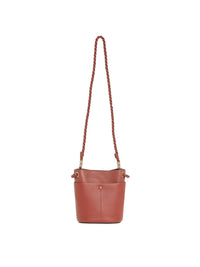 Sac à bandoulière Key en cuir - Sepia Brown