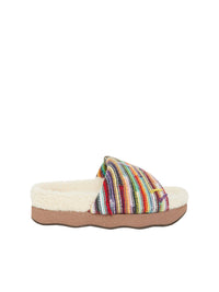 Mules Wavy en cachemire - Multicolor