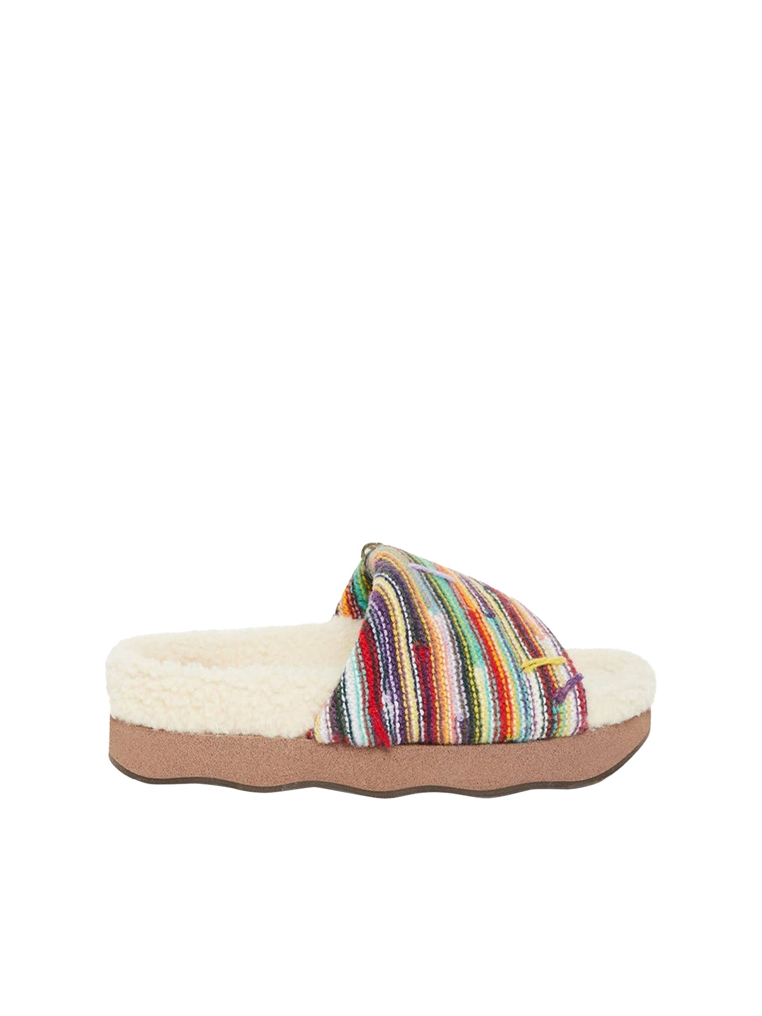 Mules Wavy en cachemire - Multicolor