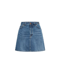 Jupe classique courte - Denim