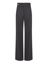 Pantalon en laine extensible - Marine