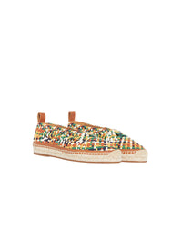 Espadrilles au crochet Luccia - Marron Multicolor