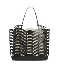 Sac cabas Kayan en cuir - Black