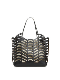 Sac cabas Kayan en cuir - Black