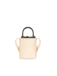 Petit sac seau Louela en cuir - Blossom Beige