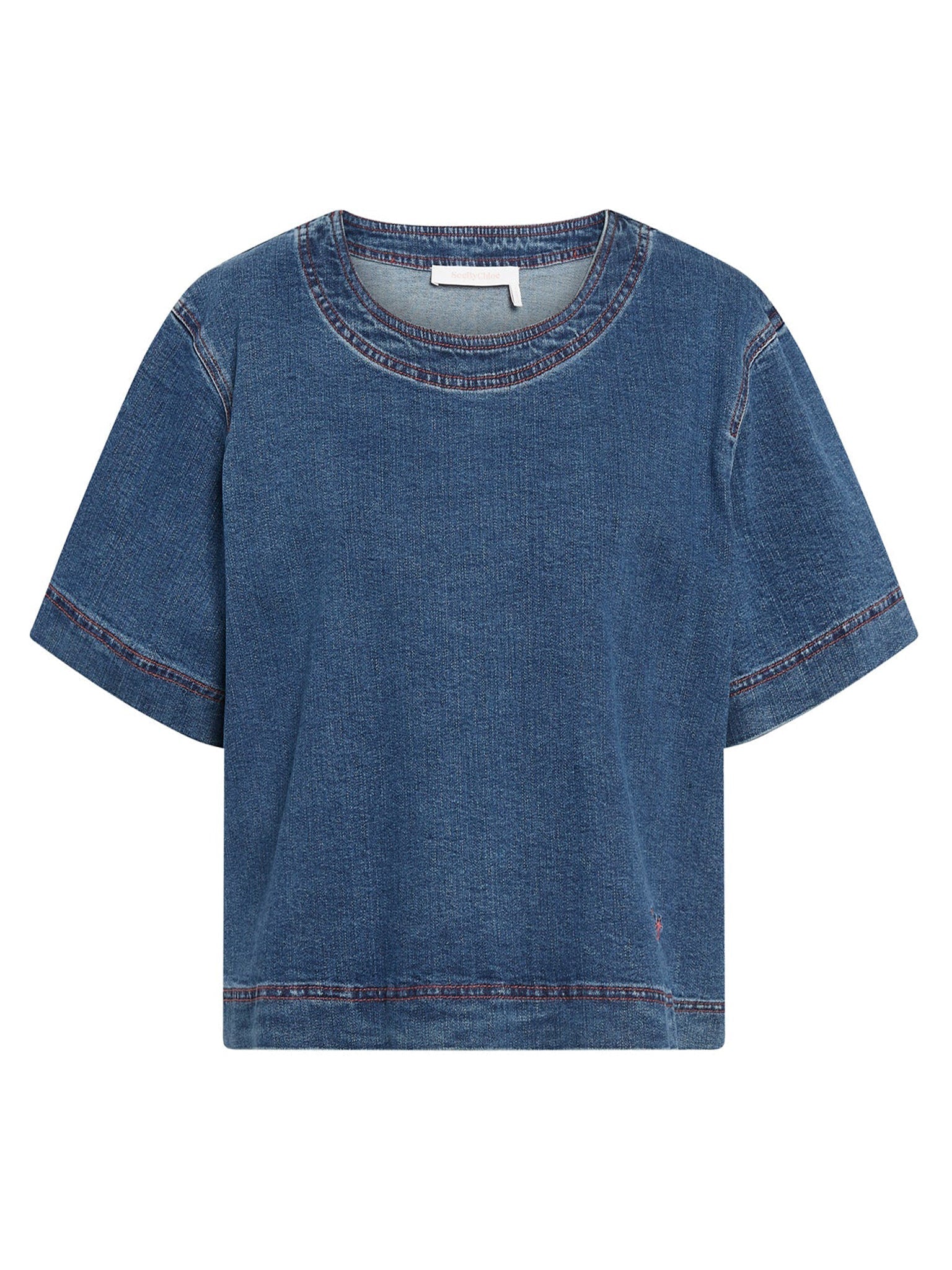 Top sans manches en denim - Truly Navy