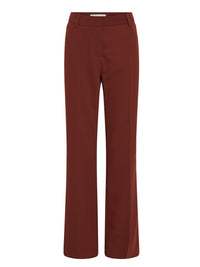 Pantalon à pince et surpiqures contrastées - Hot Tan