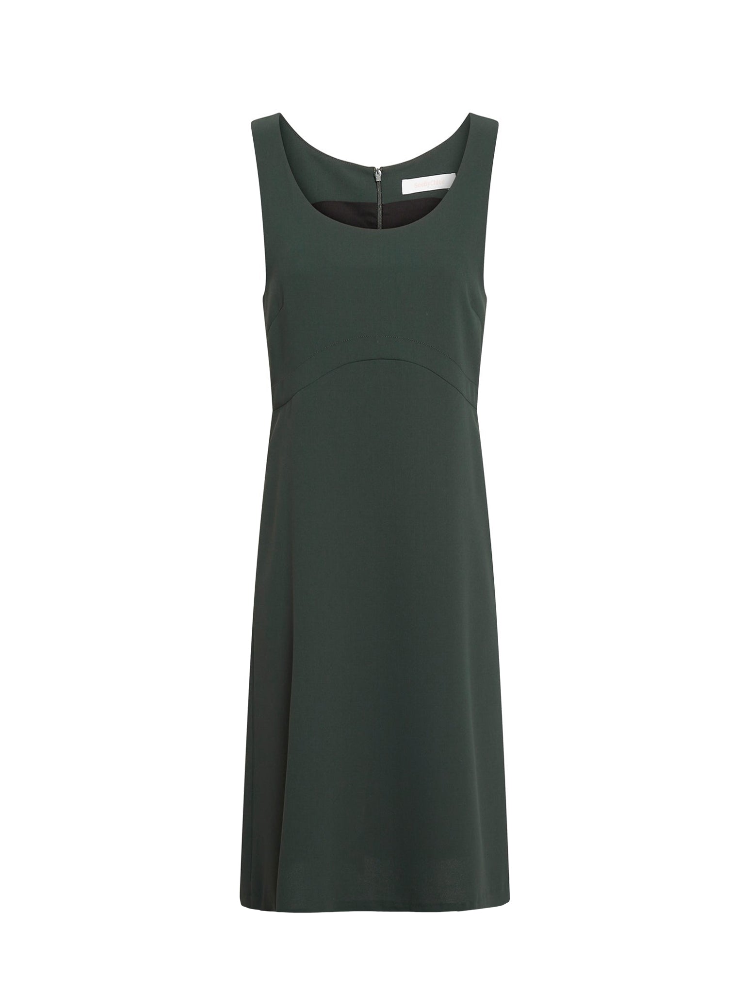 Robe droite courte sans manches - Deep Forest