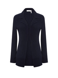 Veste style blazer en laine - Navy