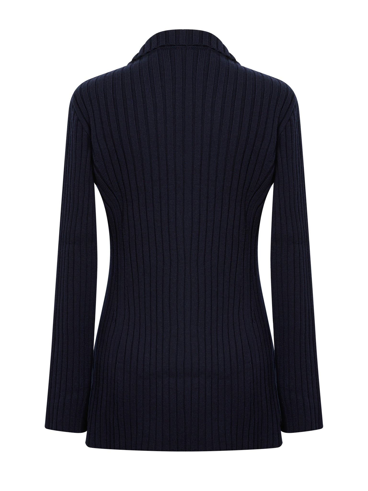 Veste style blazer en laine - Navy