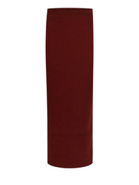 Jupe tube en laine - Dawn Red