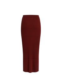 Jupe tube en laine - Dawn Red