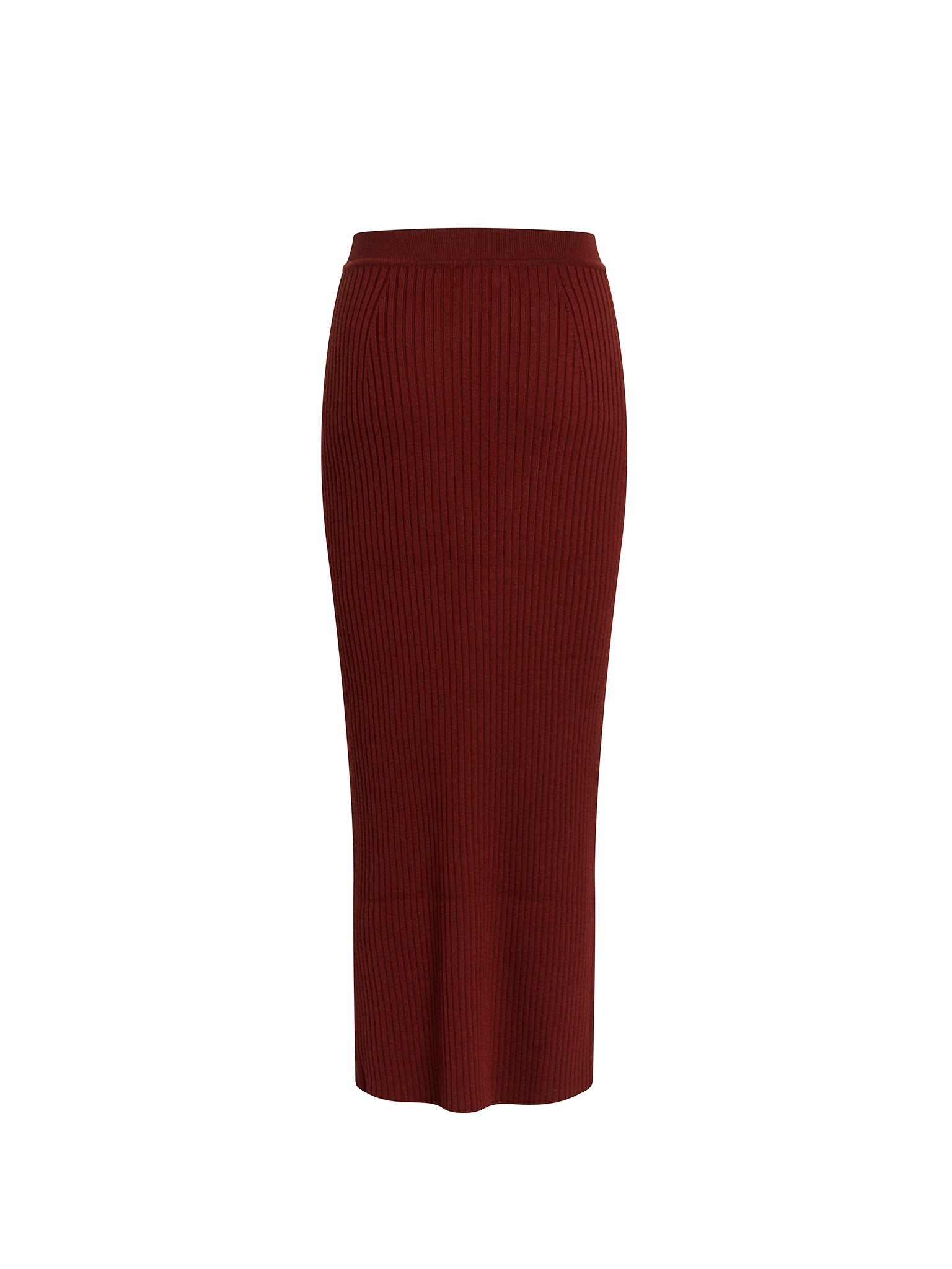 Jupe tube en laine - Dawn Red