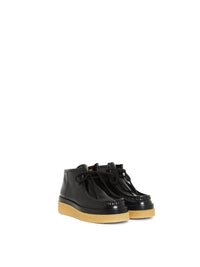 Sandales plates Jamie en cuir - Black