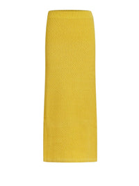 Jupe longue en cachemire - Joyful Yellow