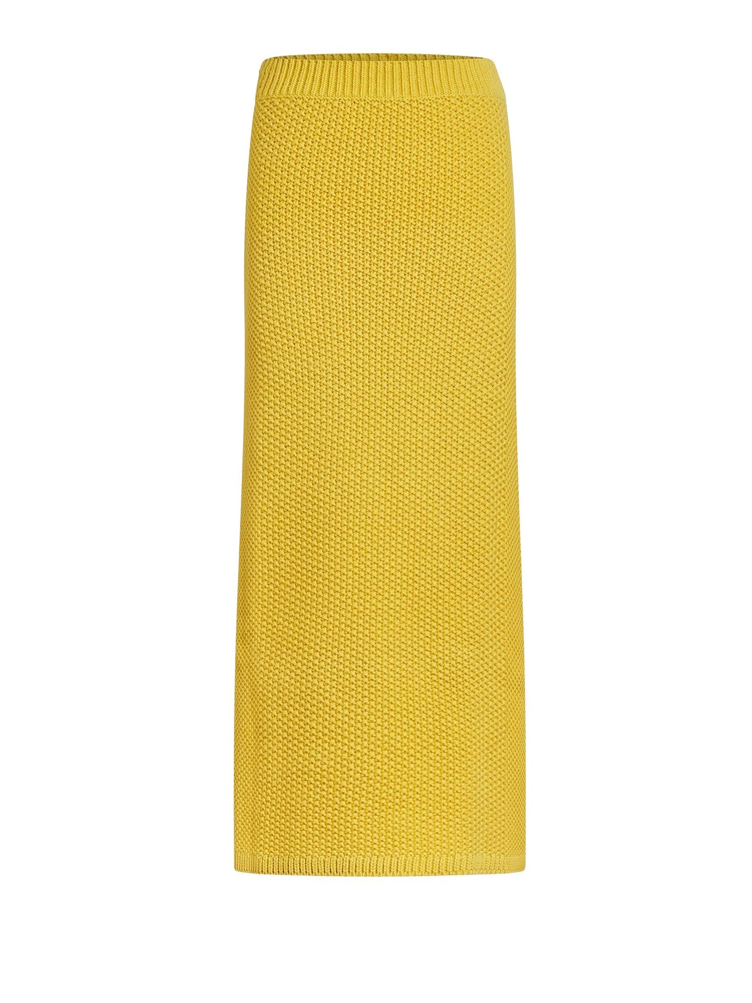 Jupe longue en cachemire - Joyful Yellow