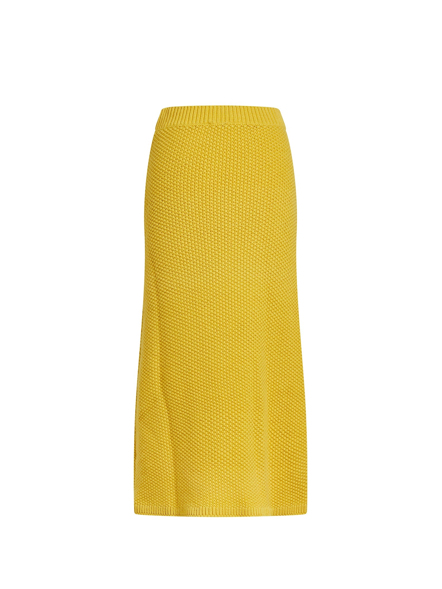Jupe longue en cachemire - Joyful Yellow